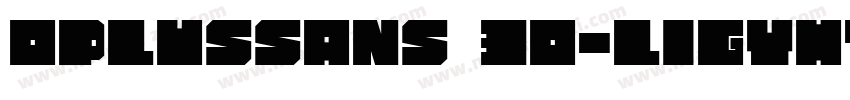 OplusSans 30-ligyht字体转换